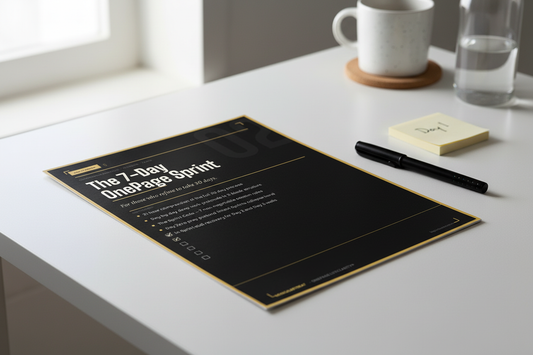 The 7-Day OnePage Sprint Product Image